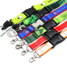 Custom Logo Neck Nylon Sublimation Heated Transfer Printing Polyester Lanyard